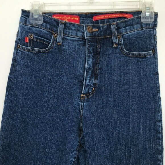 NYDJ Not Your Daughters Jeans Women 4 Blue Denim Tummy Tuck Boot Cut Vintage USA - Picture 3 of 12